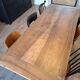 Walnut farmhouse table 200x80 8 people.