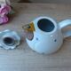 Hen-shaped sandstone teapot made in japan