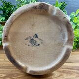 Vintage blue floral ceramic pitcher.