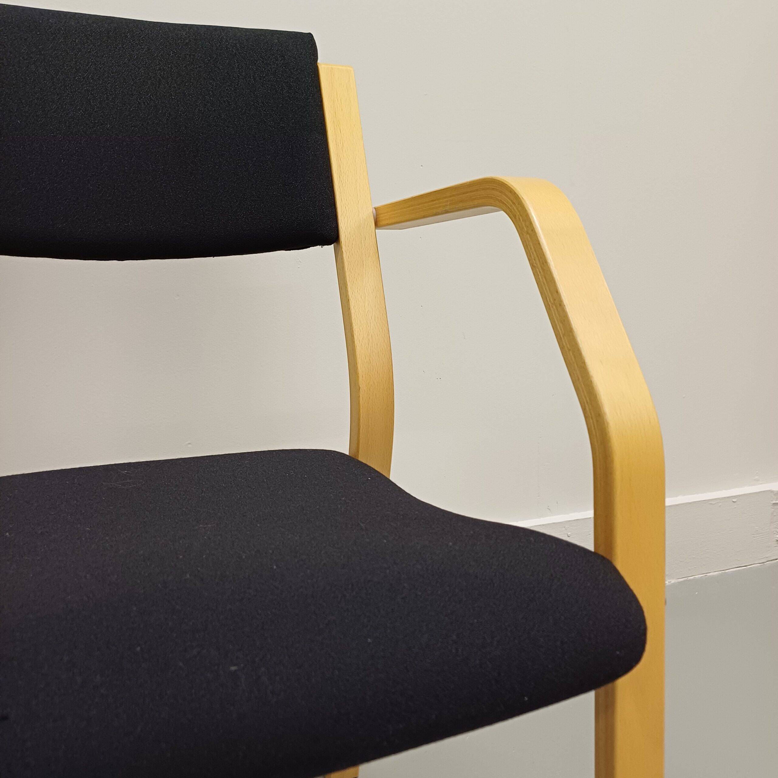 Scandinavian conference chair by LANA Design, made of beech – Denmark, 1960s