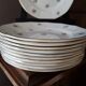 10 assiettes dessert vintage