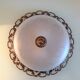 Round ceiling lamp in frosted glass art deco style