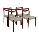 4 Scandinavian teak chairs 70