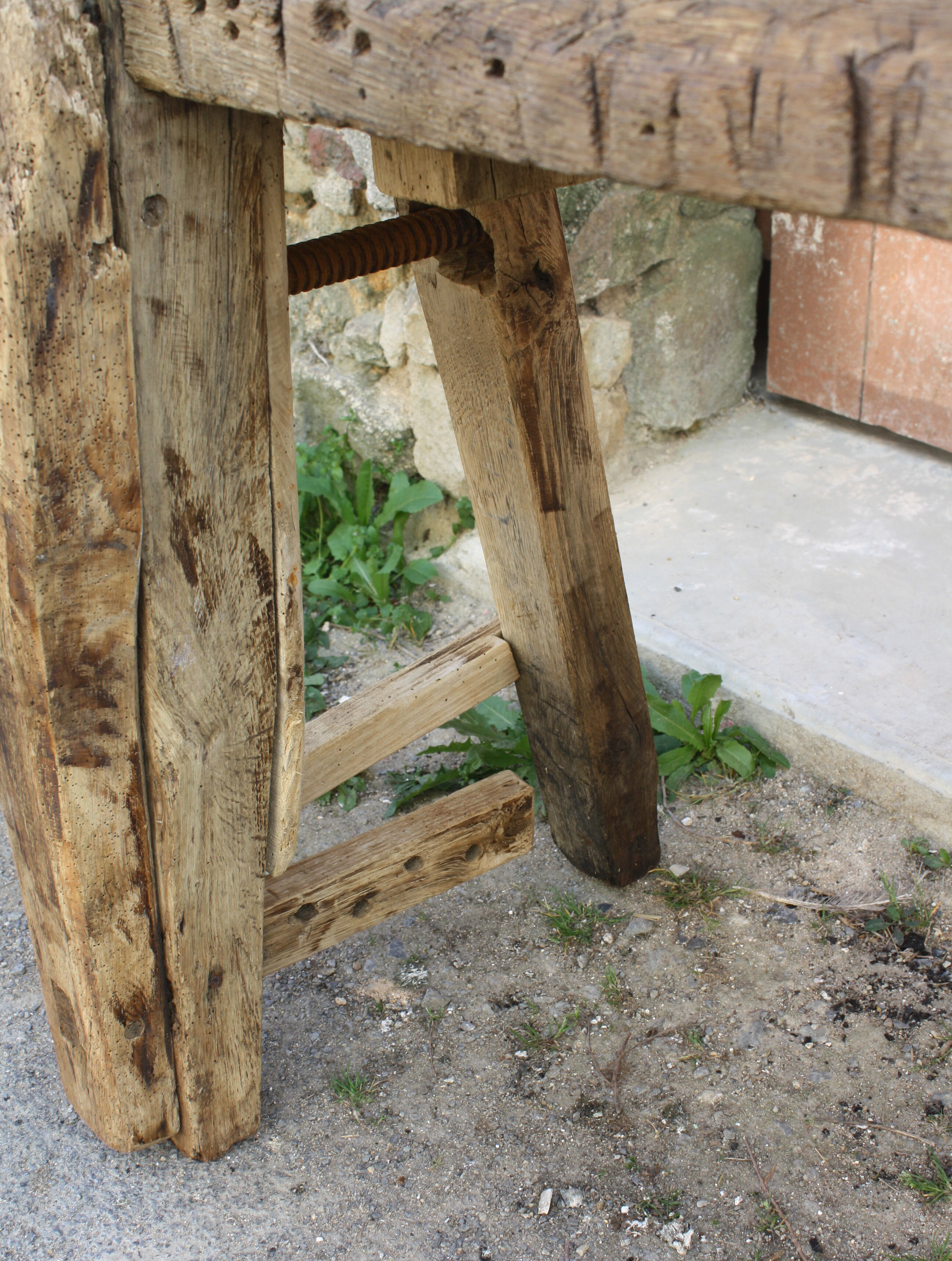 Etabli de menuisier en bois