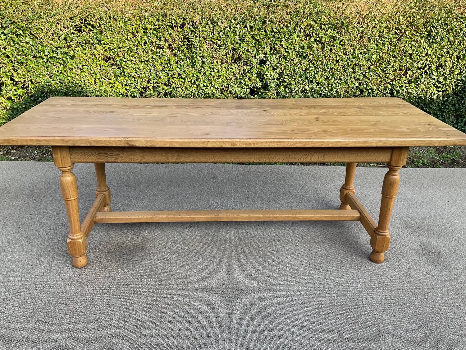 Solid oak farmhouse table