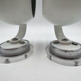 Ensemble de lampes eyeball en métal et plexiglas space age années 70