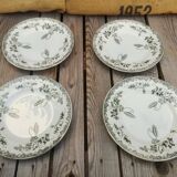 4 plates Terre de Fer Saint Amand Modern Style