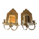 Pair of antique mirror candle holders in Louis XVI / Napoléon III style.
