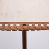 Floor lamp Charlotte Wawer parchment Shade Brass details 1950s Germany