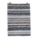 Handwoven recycled cotton rug - Grey and white