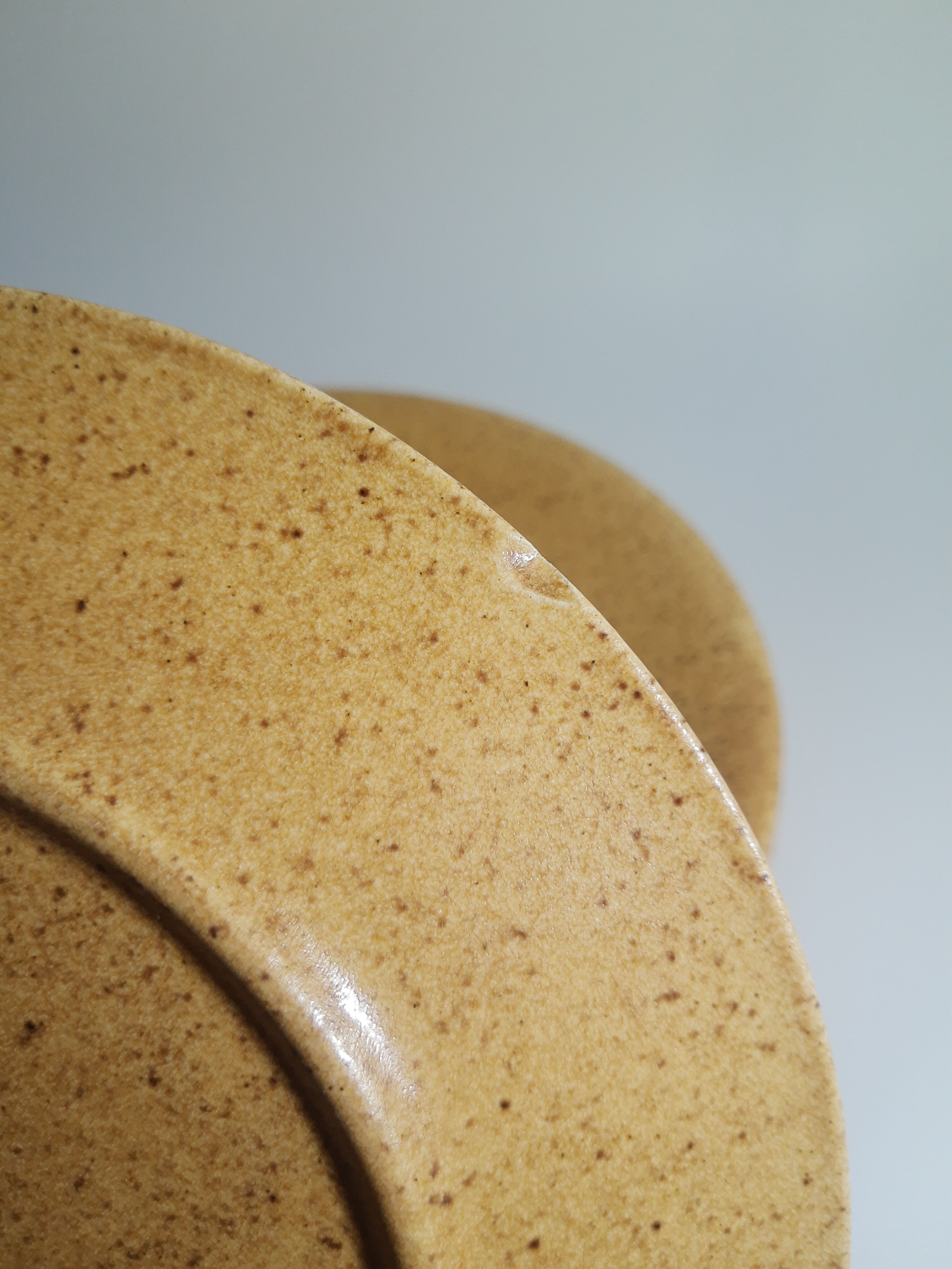 Set of 4 dessert plates in Chantilly France vintage stoneware