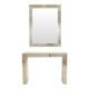 Miroir avec console argentés et dorés – Deknudt