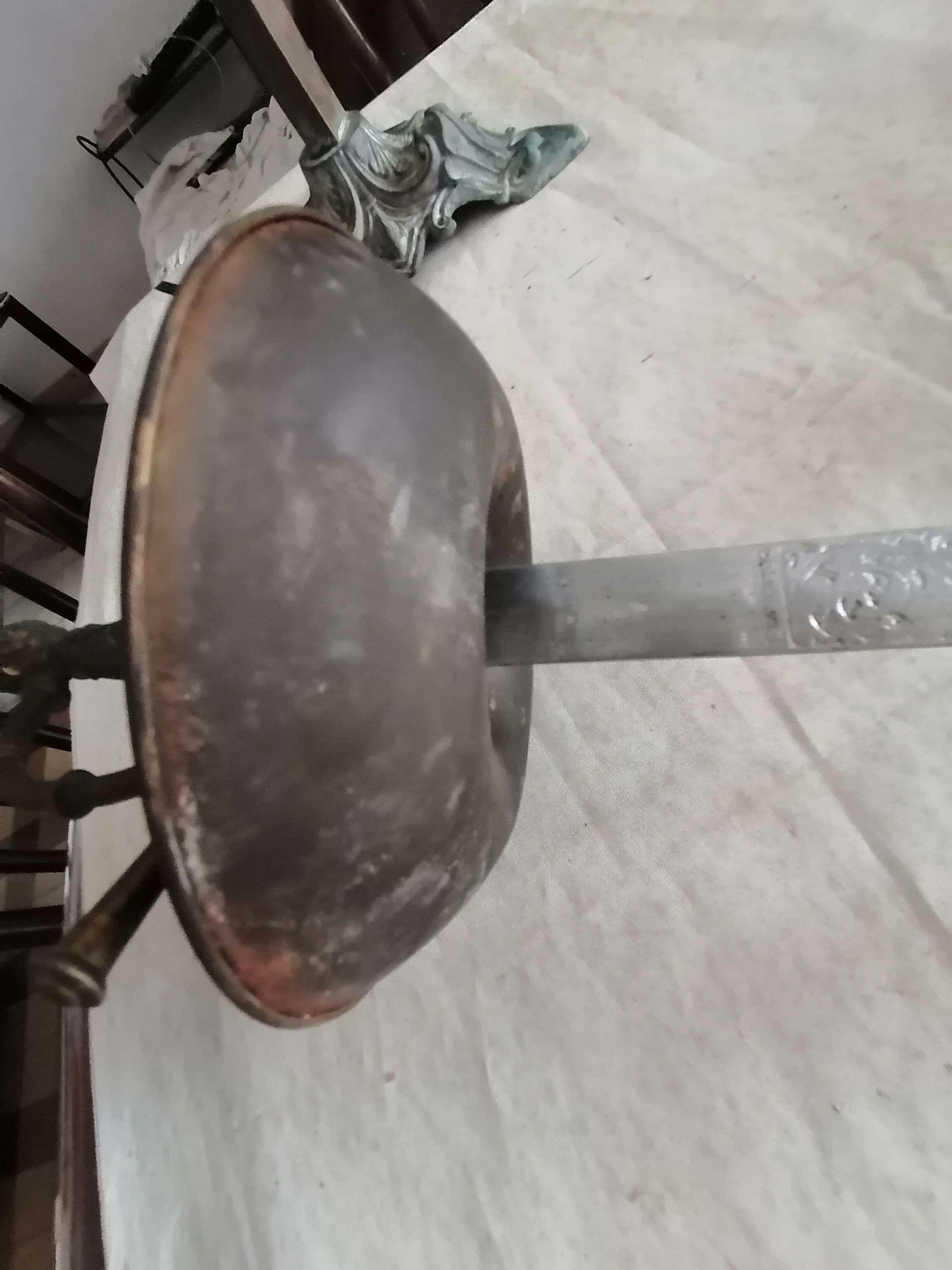 Ashtray sword metal 1960