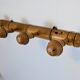Vintage bamboo wall hook with 4 hooks – bohemian chic style