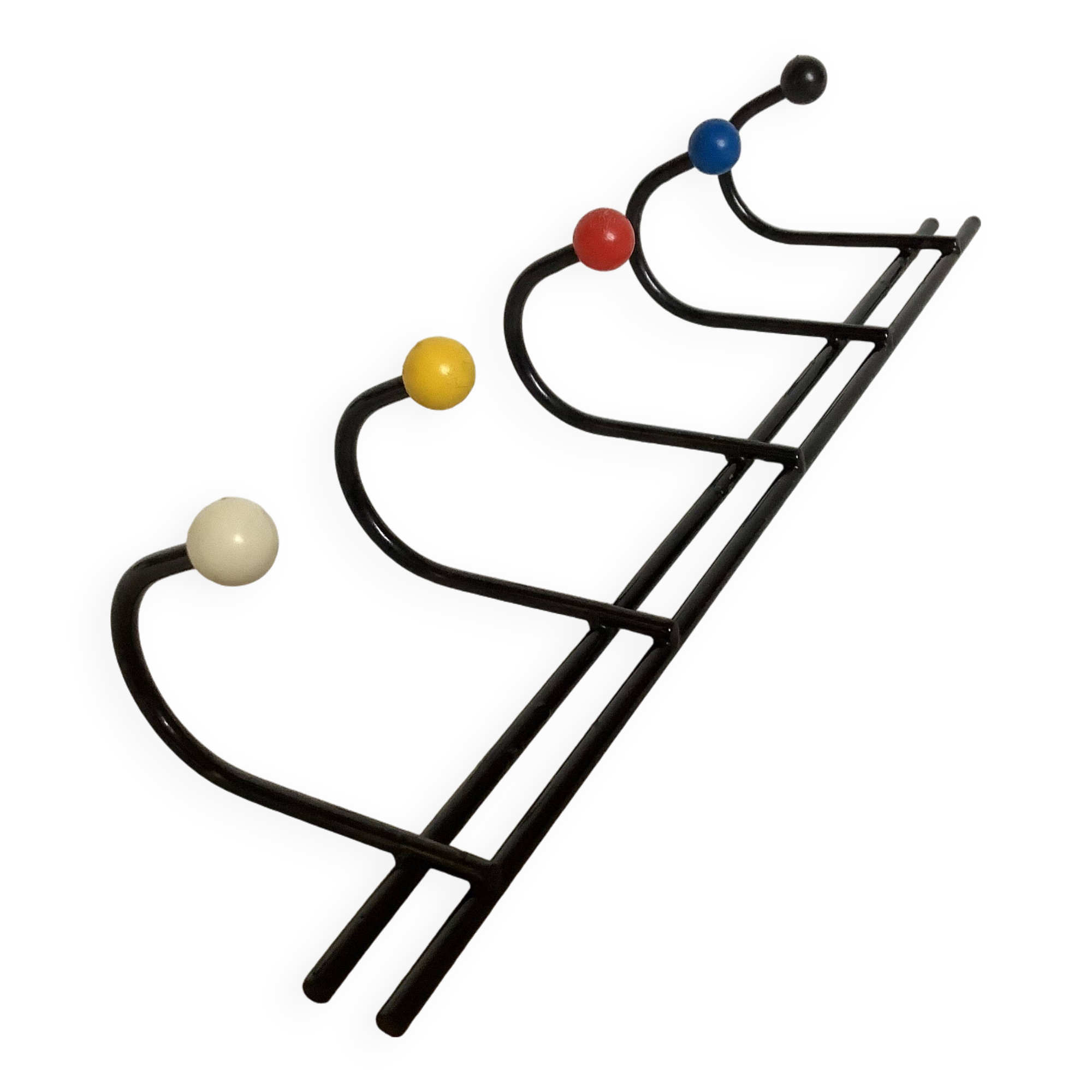 Memphis style tea towel holder from the 50s