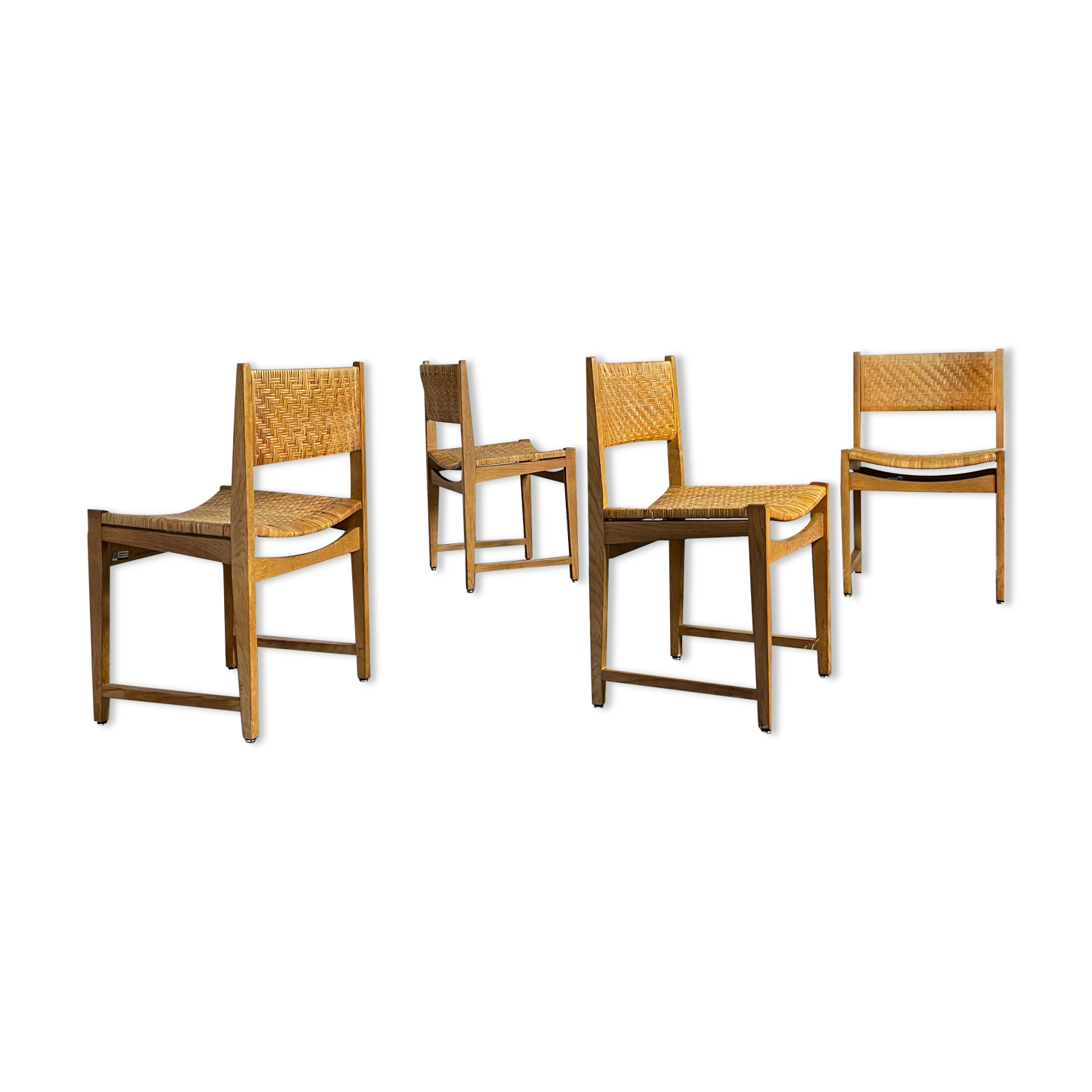Set of four Danish dining chairs by Hvidt & Molgaard