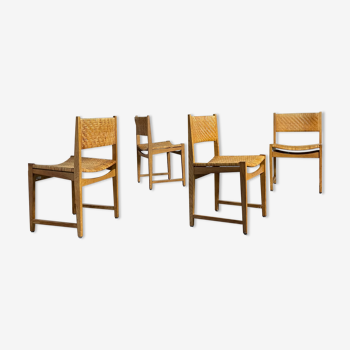 Set of four Danish dining chairs by Hvidt & Molgaard