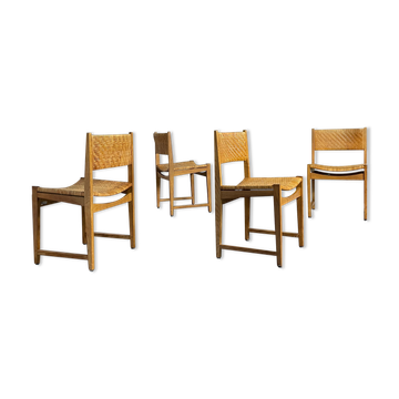 Set of four Danish dining chairs by Hvidt & Molgaard