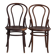 Pair of antique bentwood chairs in Thonet style – Central Europe, circa 1900