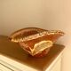 Old glazed terracotta plate, Portuguese craftsmanship.