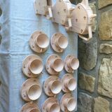 Art deco coffee service in rosé earthenware