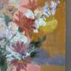 Orange rose bouquet, summer and autumn flowers.