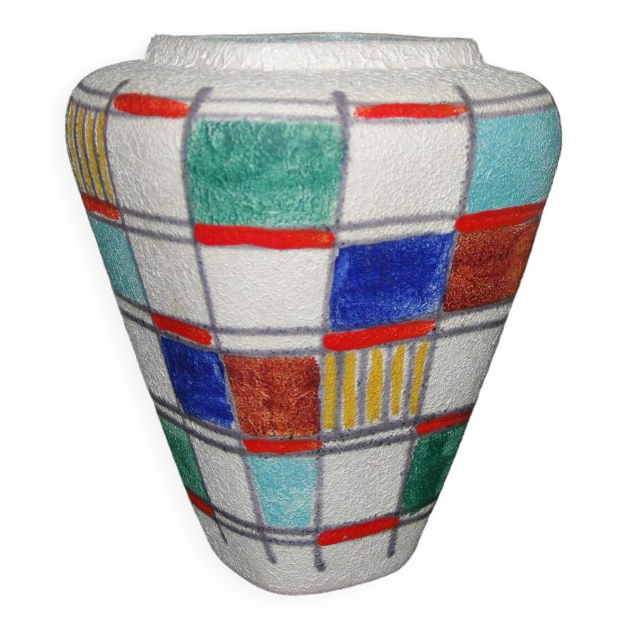VINTAGE COLORFUL VASE GERMANY 1960