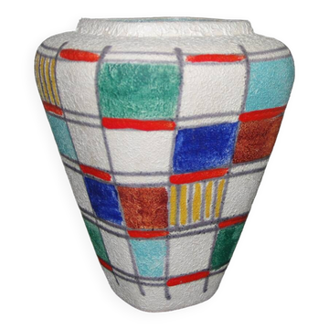 VINTAGE COLORFUL VASE GERMANY 1960
