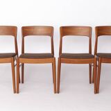1 of 5 Henning Kjærnulf Teak Dining Chairs for KS Møbler, 1960s | Danish