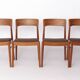 1 sur 5 chaises de salle à manger en teck Henning Kjærnulf pour KS Møbler, années 1960 | danois