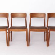 1 of 5 Henning Kjærnulf Teak Dining Chairs for KS Møbler, 1960s | Danish