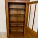 Small vintage art deco oak bookcase