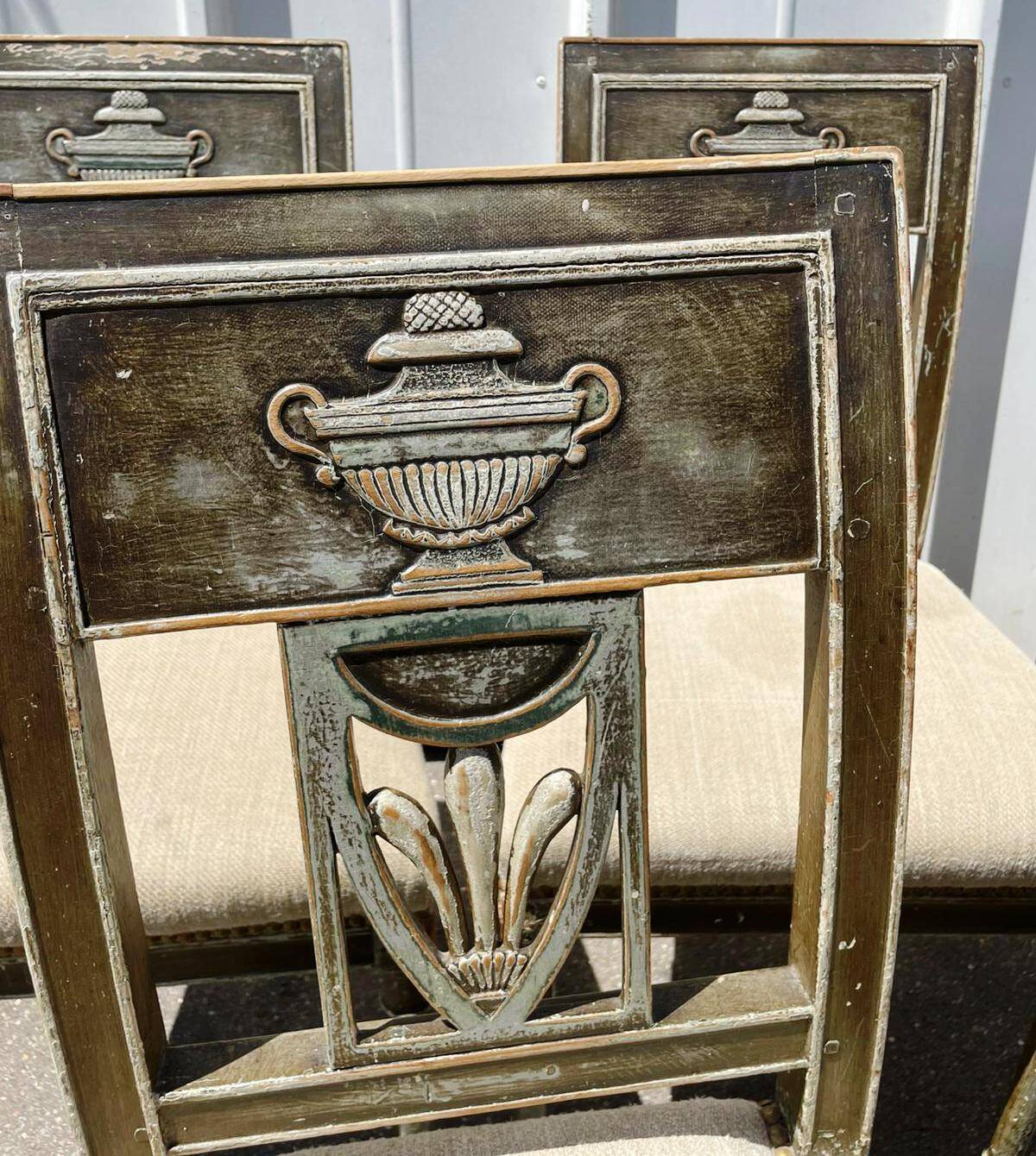 Set of 5 Directoire style chairs