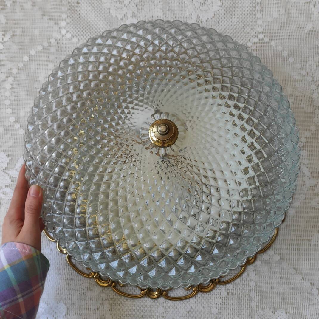 Large globe ceiling light