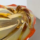 1,9kg Murano Glass "Centerpiece" 50cm Bowl Shell Element Murano, Italy, 1970