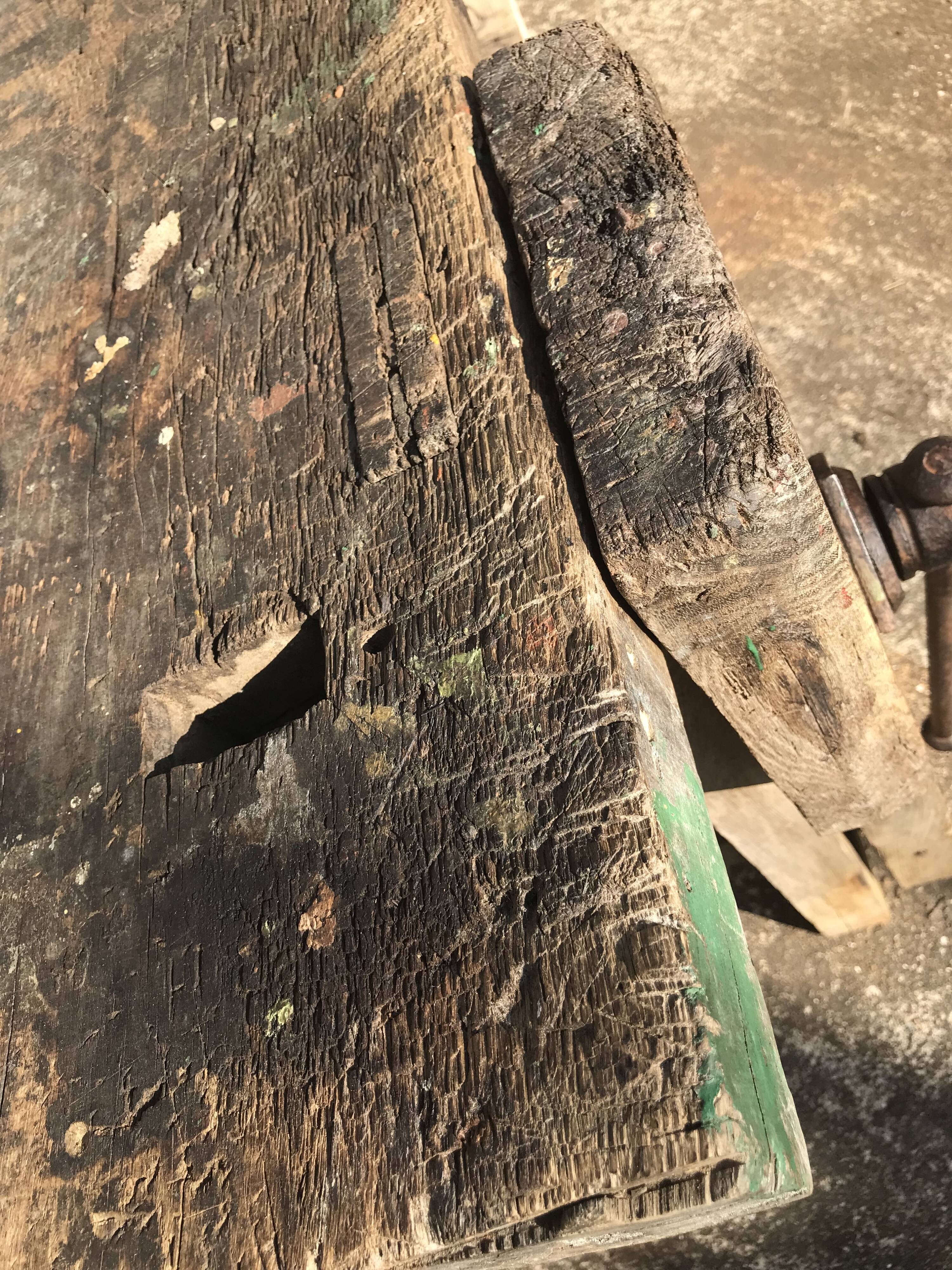 Établi en bois massif