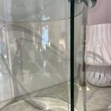 Coffee table 2 half moon Tempered glass Italy 70