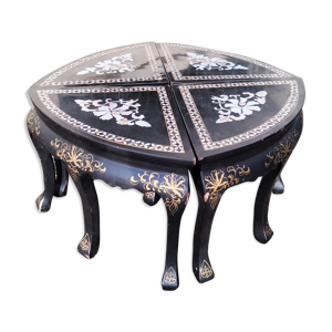 table basse décor asiatique