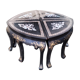 Coffee table Asian décor inlaid with vintage antique mother-of-pearl