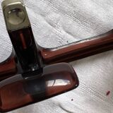 Antique towel rack, coat rack, 3 hooks in auburn purple plexiglass