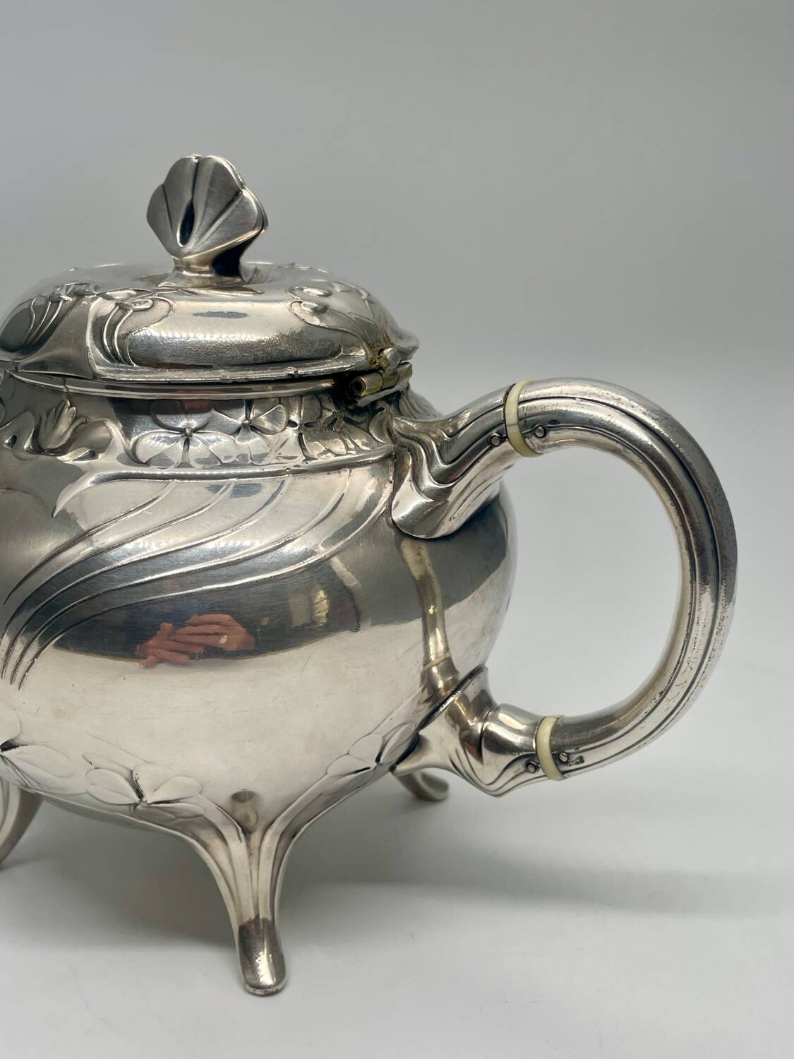 Gallia Christofle Tea/Coffee Service, Art Nouveau 1900