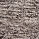 Handwoven recycled cotton rug - Dark brown and cream
