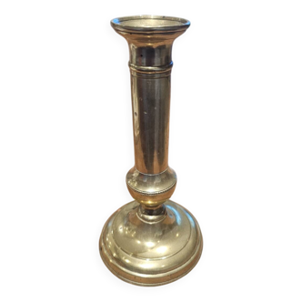 Bougeoir en laiton doré