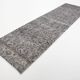 3x10 Gray & Black Vintage Runner Rug, 84x291Cm