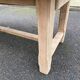 Table à manger de ferme rénovée en chêne brut du XXème 180cm avec tiroir