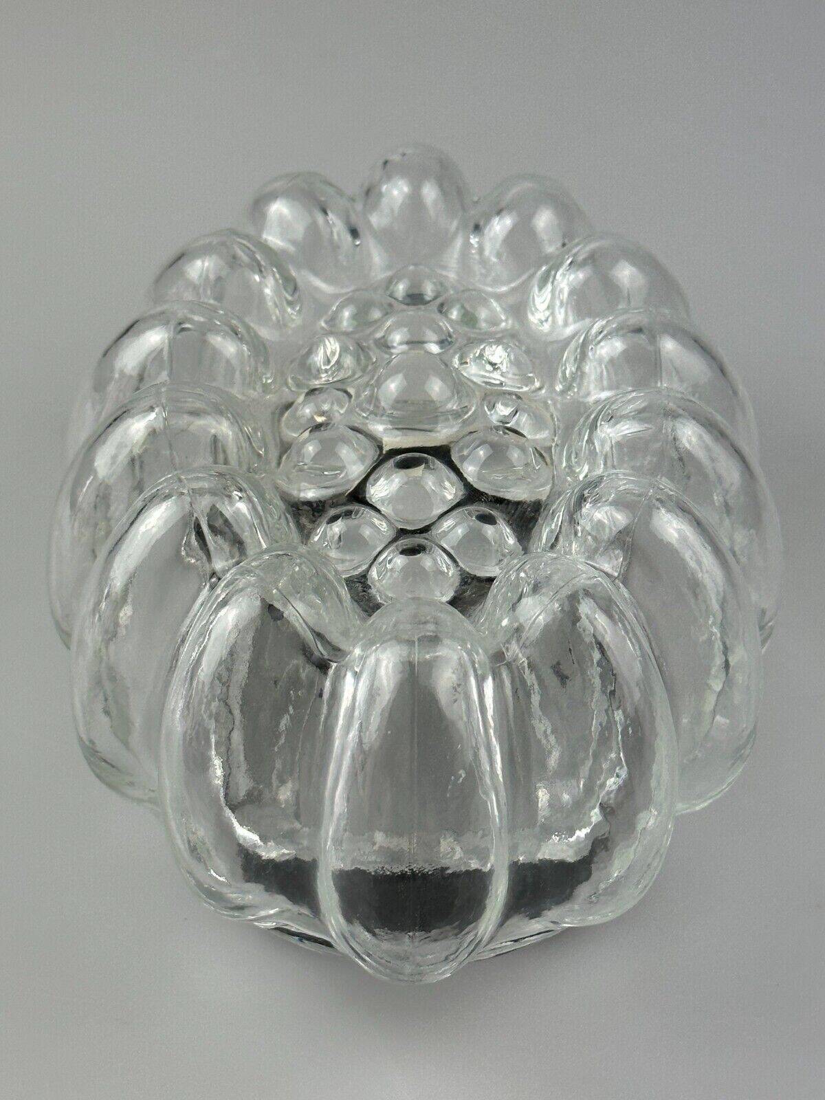 60s 70s wall lamp made of glass & metal bubble wall sconce space age design