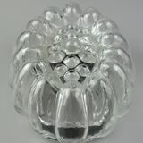 60s 70s wall lamp made of glass & metal bubble wall sconce space age design