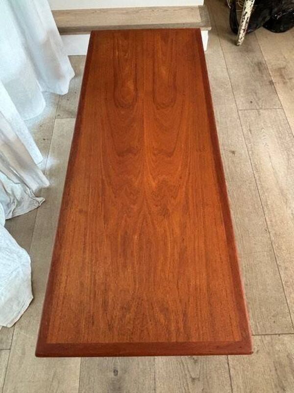 table basse en teck, Danemark années 60