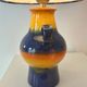 Upcycled table lamp made from an original 1970s Pop Art Dümler & Breiden vase.