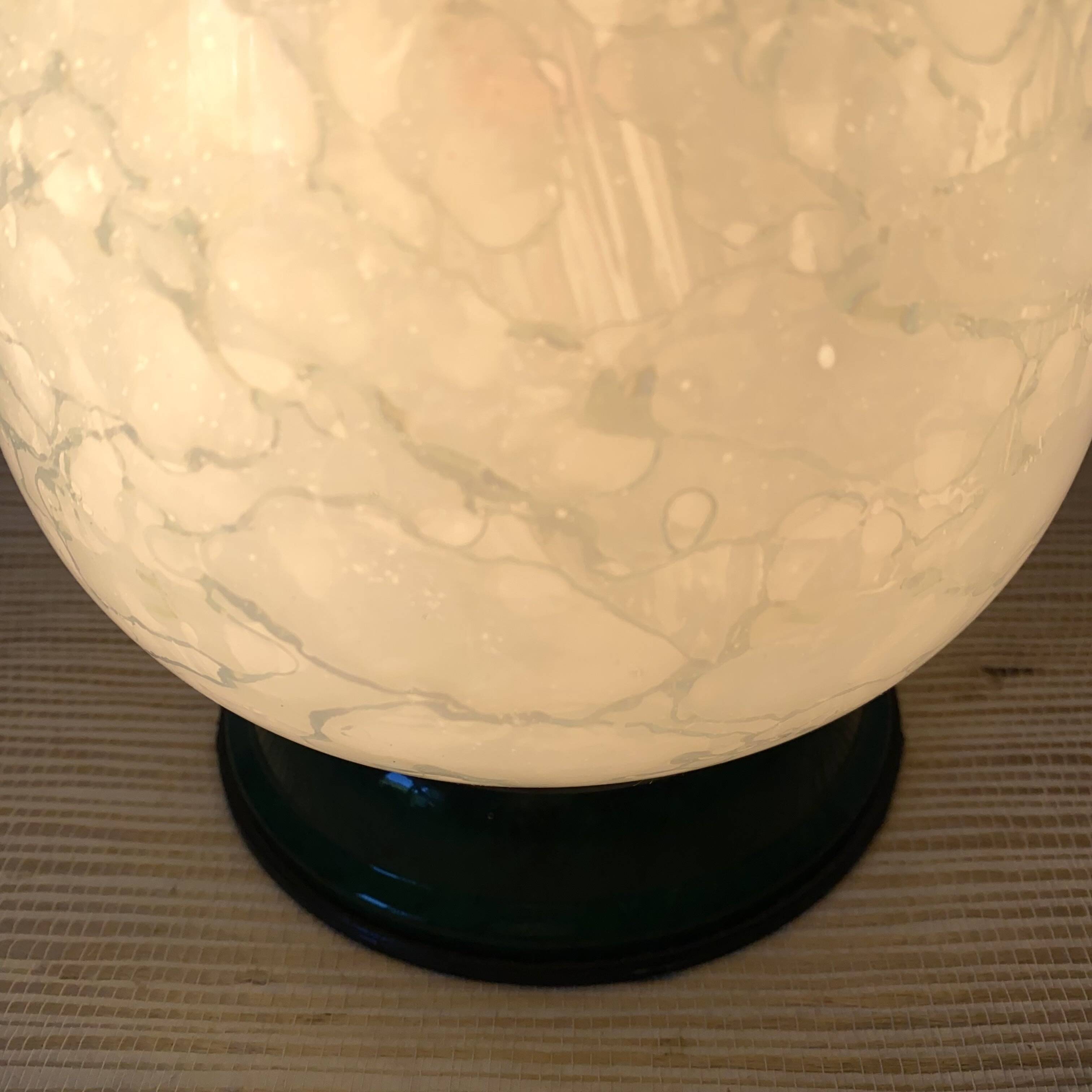 Marbled egg lamp from the 80s